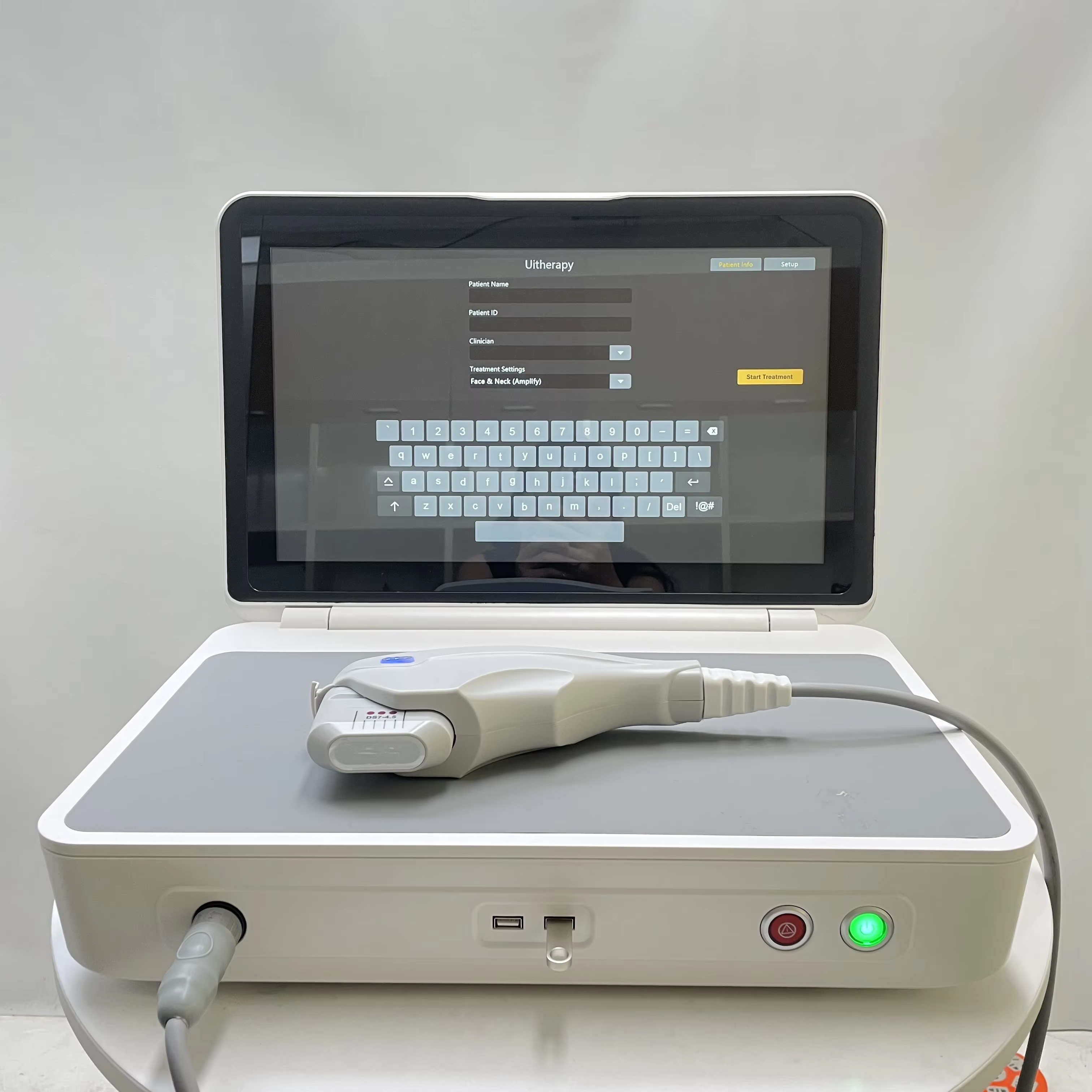 Mini HIFU 2.0 Anti Aging Machine 15 Inch Screen 1 Handle 10000 Shots 3 5 Cartridges Skin Lifting Wrinkle Reduction
