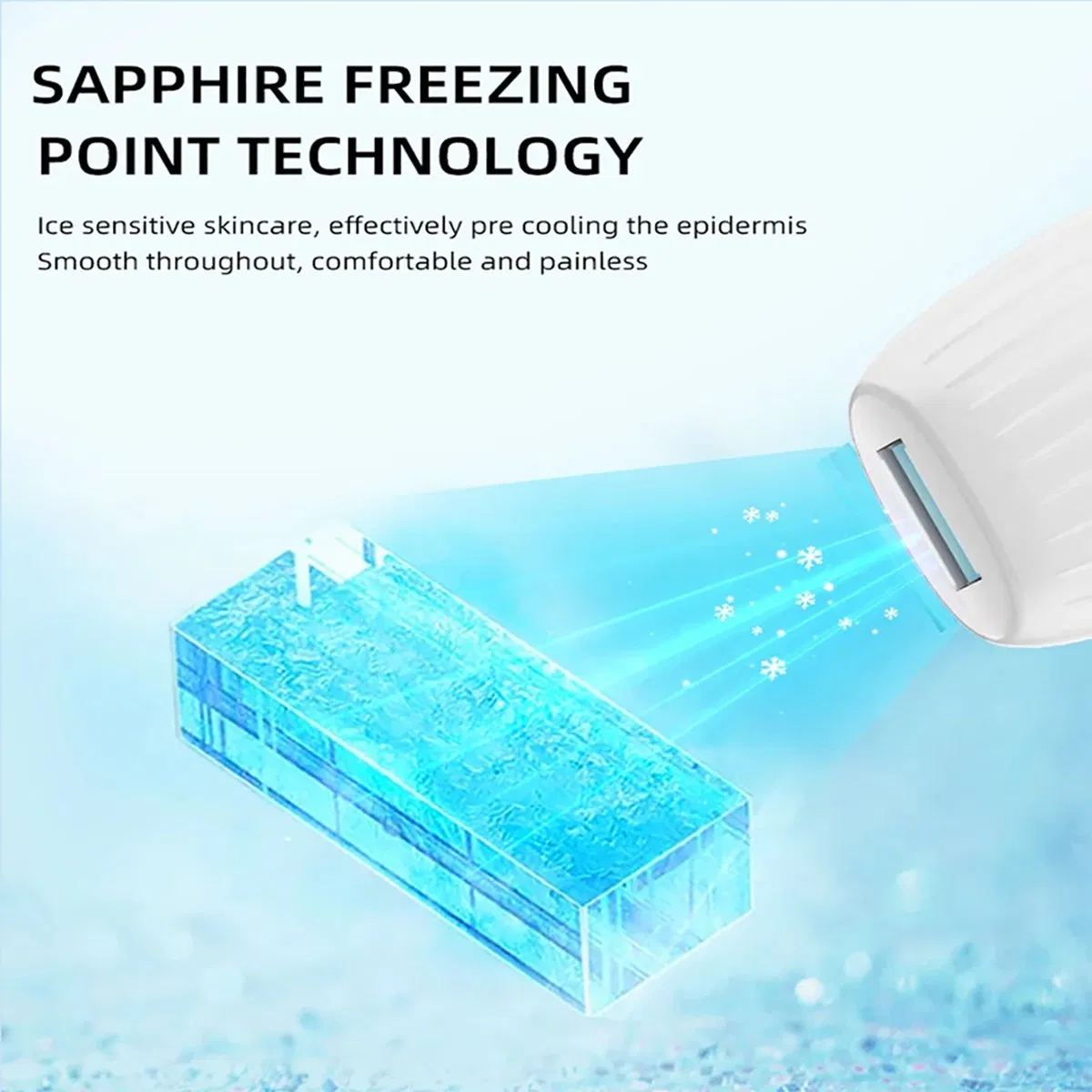 The New Handheld IPL Sapphire Freezing Point Permanent Painless Hair Removal Device