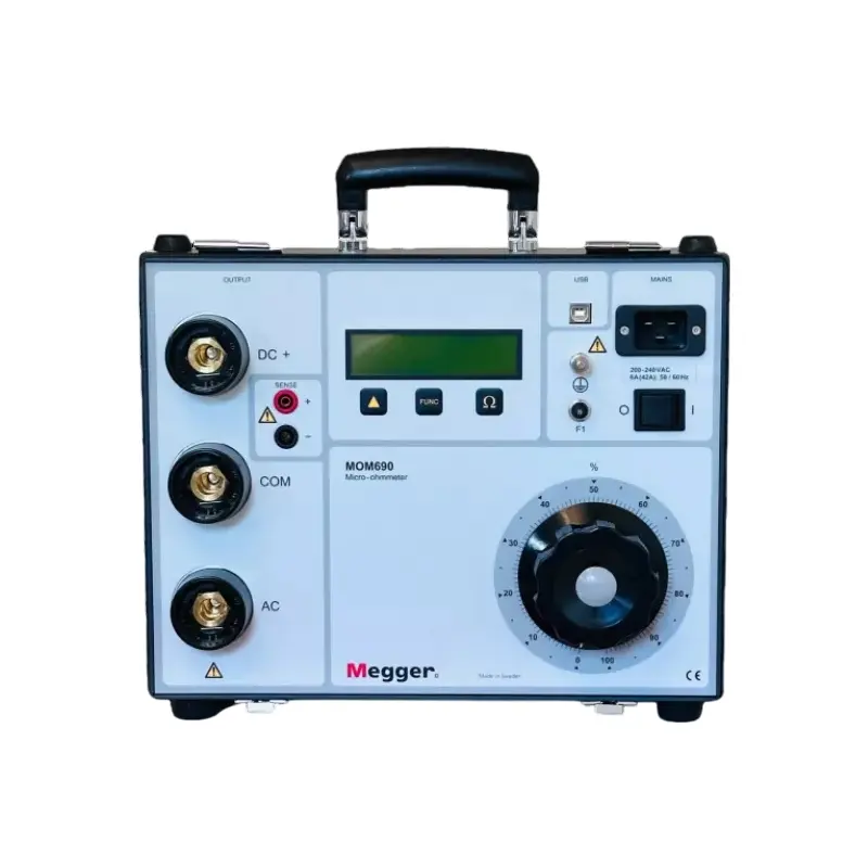 Custom Megger MOM690 Micro-ohmmeter with on-board test control Exporter, Products