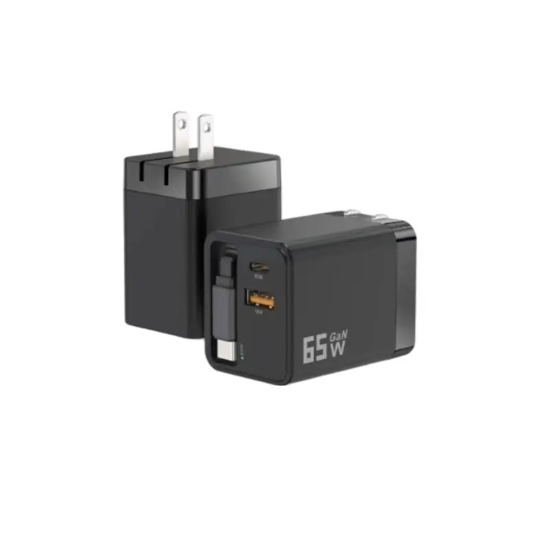 Wholesale 45W GaN Travel AC Charger, US Plug, Multi-port, 65cm Cable, Universal for Office & Home Use, Compatible with Laptops and Digital Devices Supplier, Suppliers