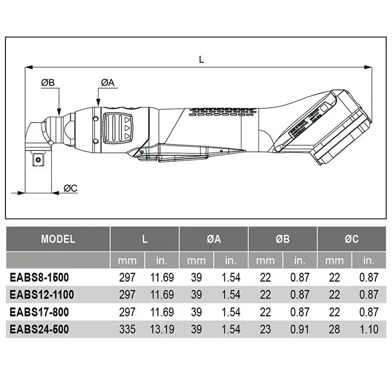 Best Desouttertools EABS/EIBS - Wireless Transducerized Battery Tool EABS12-1100-10S Exporter, Product
