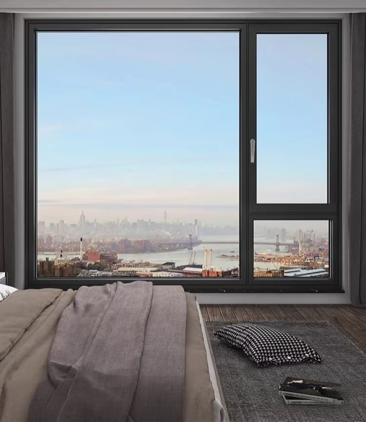 Custom Size Soundproof Aluminum Sliding Window Door for Living Room Balcony Patio