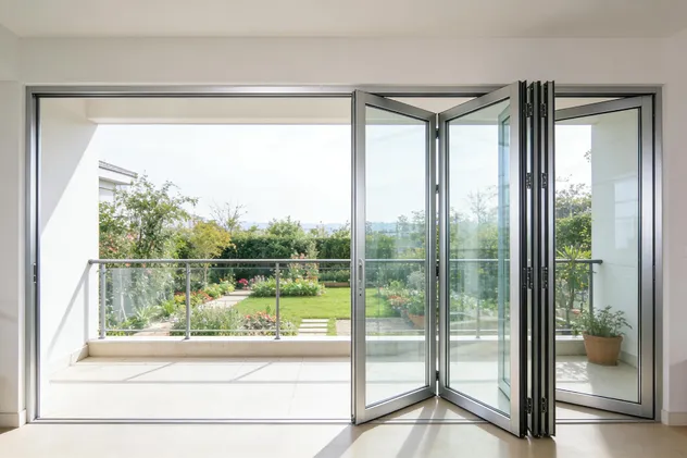 Aluminum Folding Door View 2