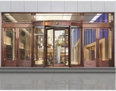 Automatic Commercial Shopfront Double Single Glass Revolving Door