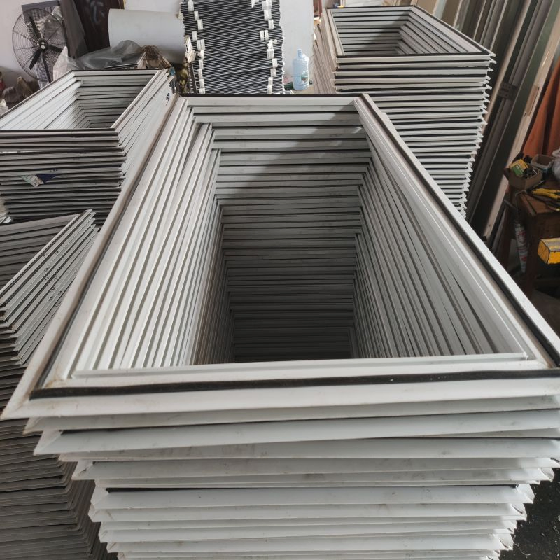 Balcony Modern Custom Wardrobe Kitchen Internal Aluminum Profile Slim Narrow Frame Sliding Glass Door