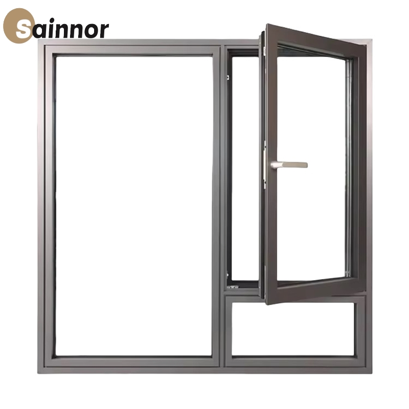 Elegant Alloy Frame Thermal-Break Metal Aluminum Casement Window with Custom Sizes/Colors