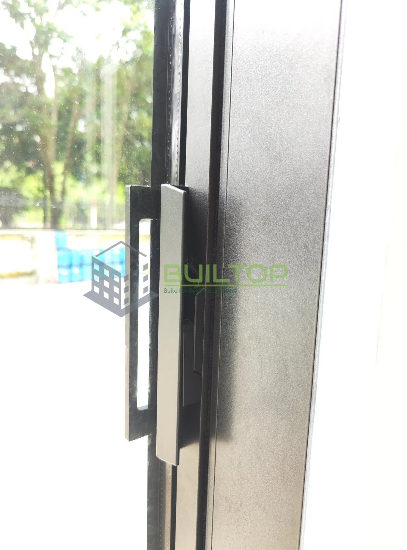 Sliding Glass Door Large Frameless Glass Sliding Door with Storm Weather Aluminum Door