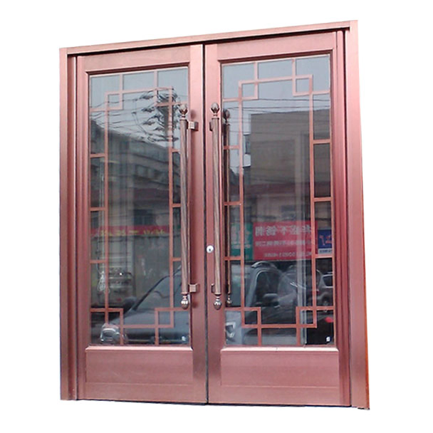 Colorful Aluminum Tempered Laminated Glass Shopfront Doors