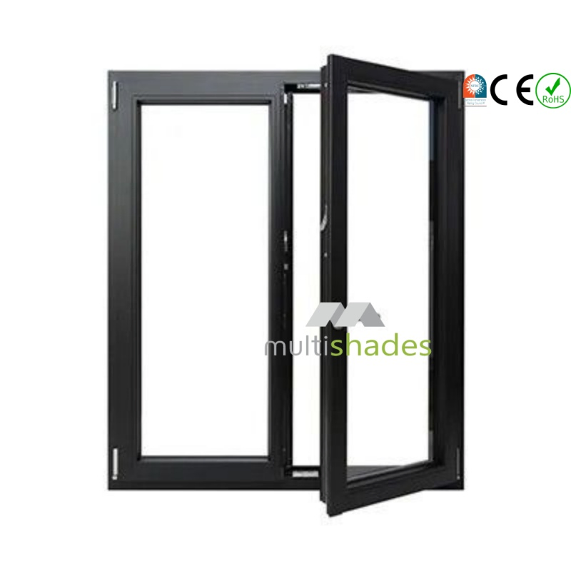 Aluminum Casement Window with Security and Efficiency Aluminium Casement Window Without Mesh with Top Brand Hardware