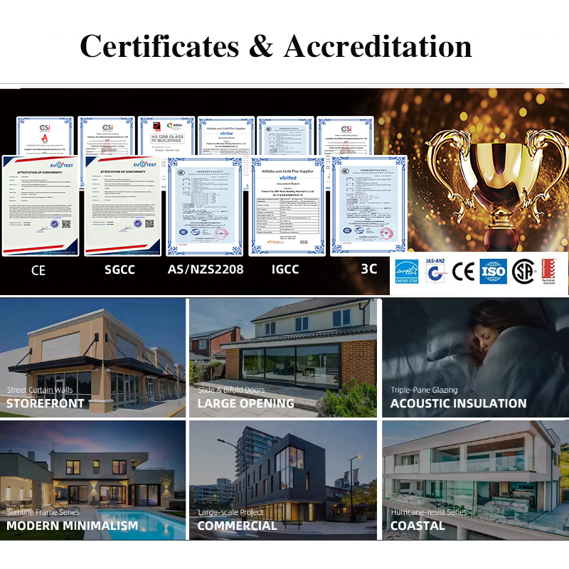 Semi-Circular Arched Aluminium Alloy Tempered Glass Casement Door with Grille French