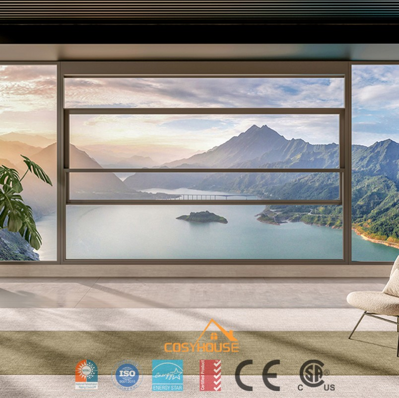 China Aluminum Casement Windows Factory with Custom Size and Color