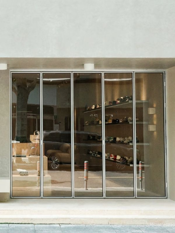 Multiple Panel Custom Aluminum Slim Profile Folding Bifold Door for Store