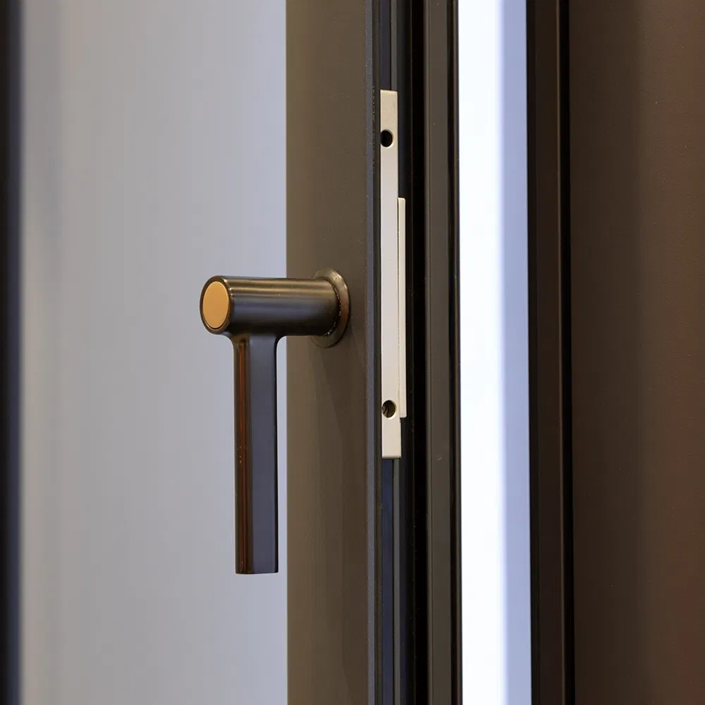 Custom Aluminum Simple Style Luxury Soundproof Double Glazed Casement Aluminium Balcony Doors