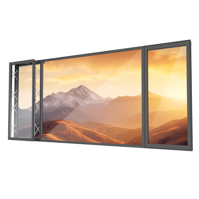 Custom Size Aluminum Electric Sliding Window Patio Balcony and Garden Entrance Modern Style Window