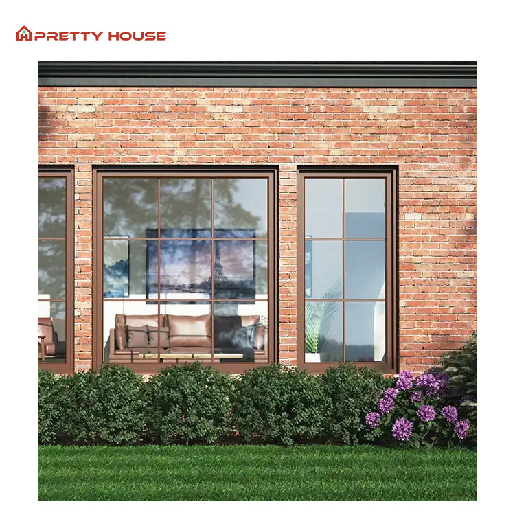 Aluminum Picture Fixed Casement Thermal Break Double Glazed Window