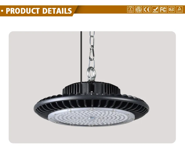 Durable Die-Cast Aluminum High Bay LED Lighting 8