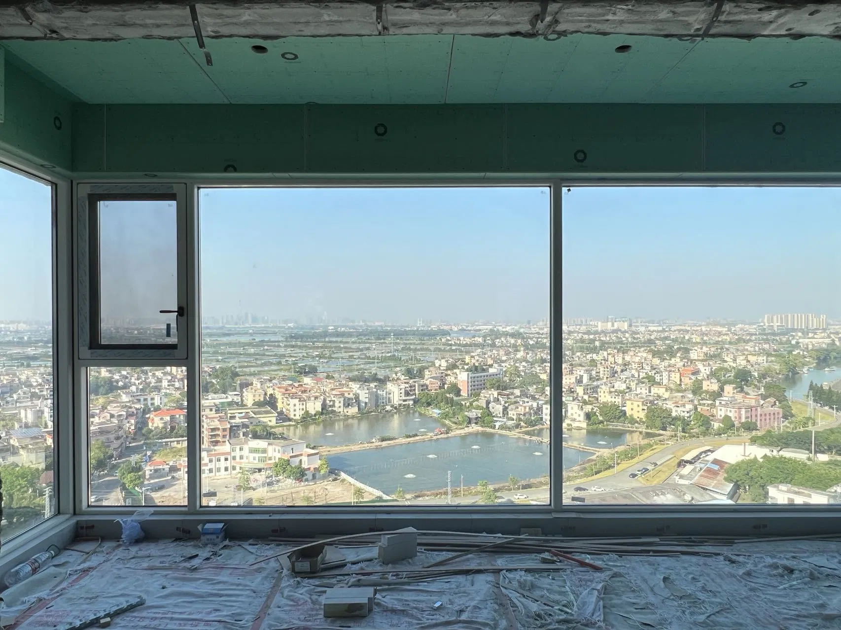 Kdsbuilding Aluminium Windows and Doors Tempered Glass Bay Picture Fixed Casement Window