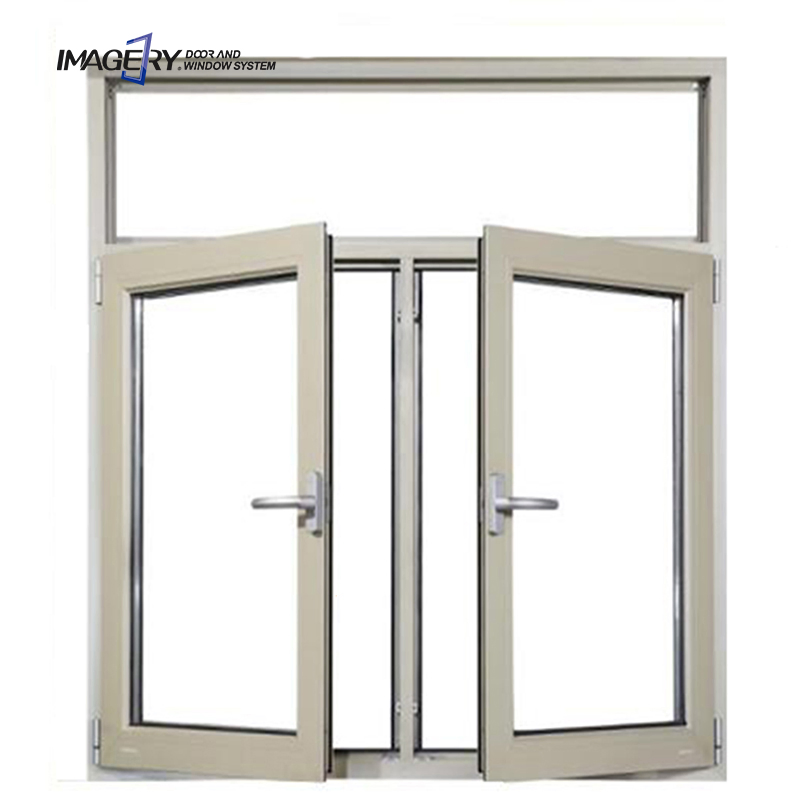 Factory Price Custom Size Windproof Double Glass Aluminum Casement Window