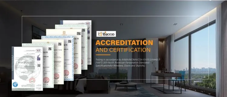 Aluminum Fixed Glass Picture Windows