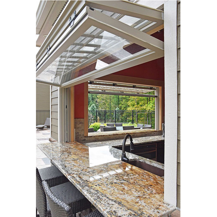 Accessories Sliding Portable Door Aluminium Folding Doors with Double Glazing for Home Shopfront