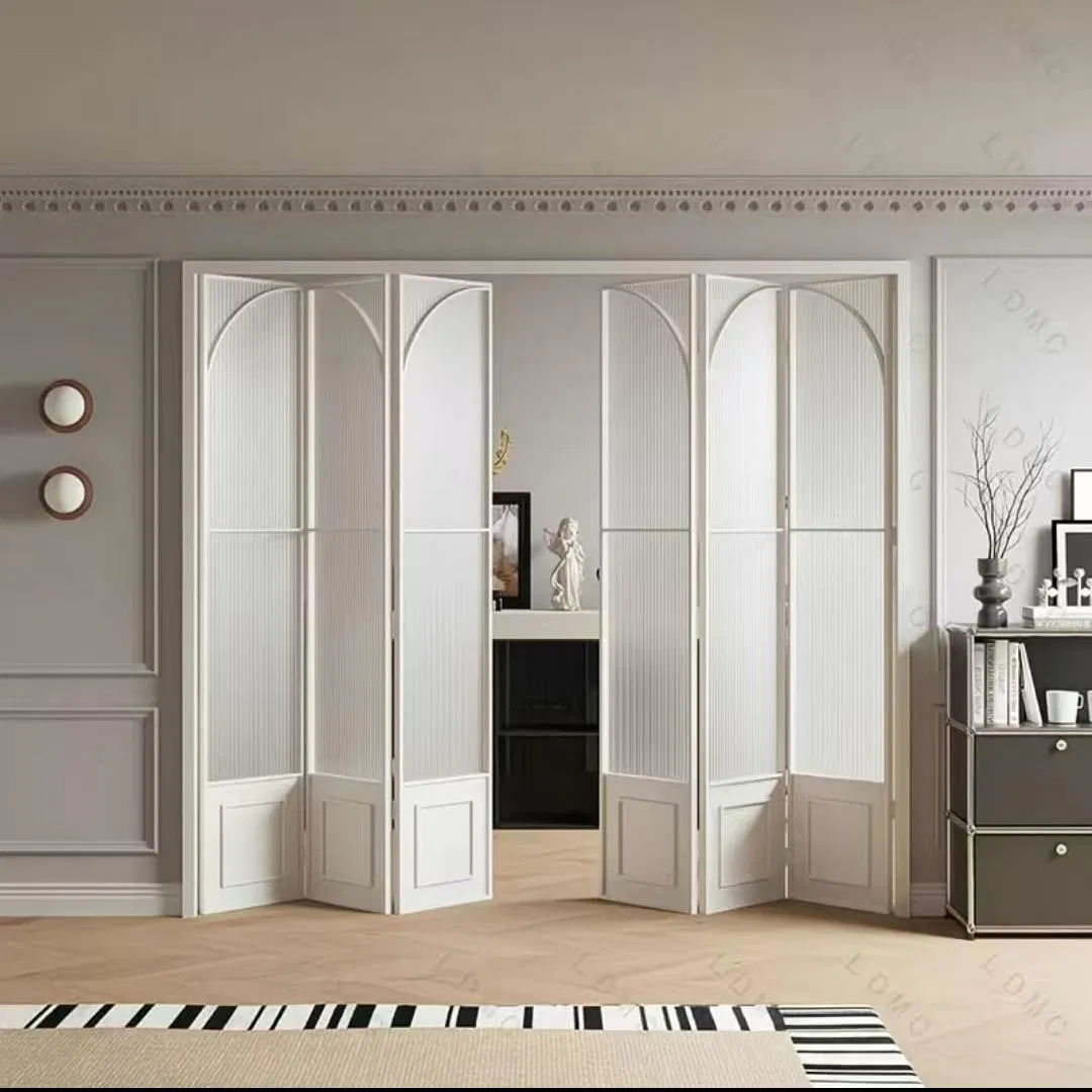 Factory Direct-Sale Custom-Made French Retro-Style Aluminum Folding Door