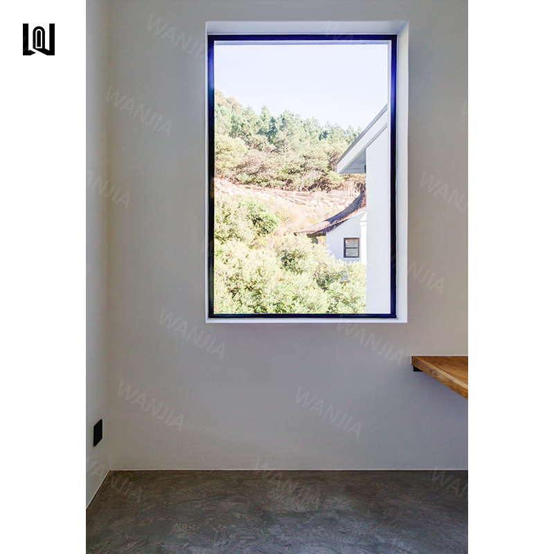 Wanjia Custom Hurricane Impact Modern Aluminum Fixed Double Glazing Picture Windows