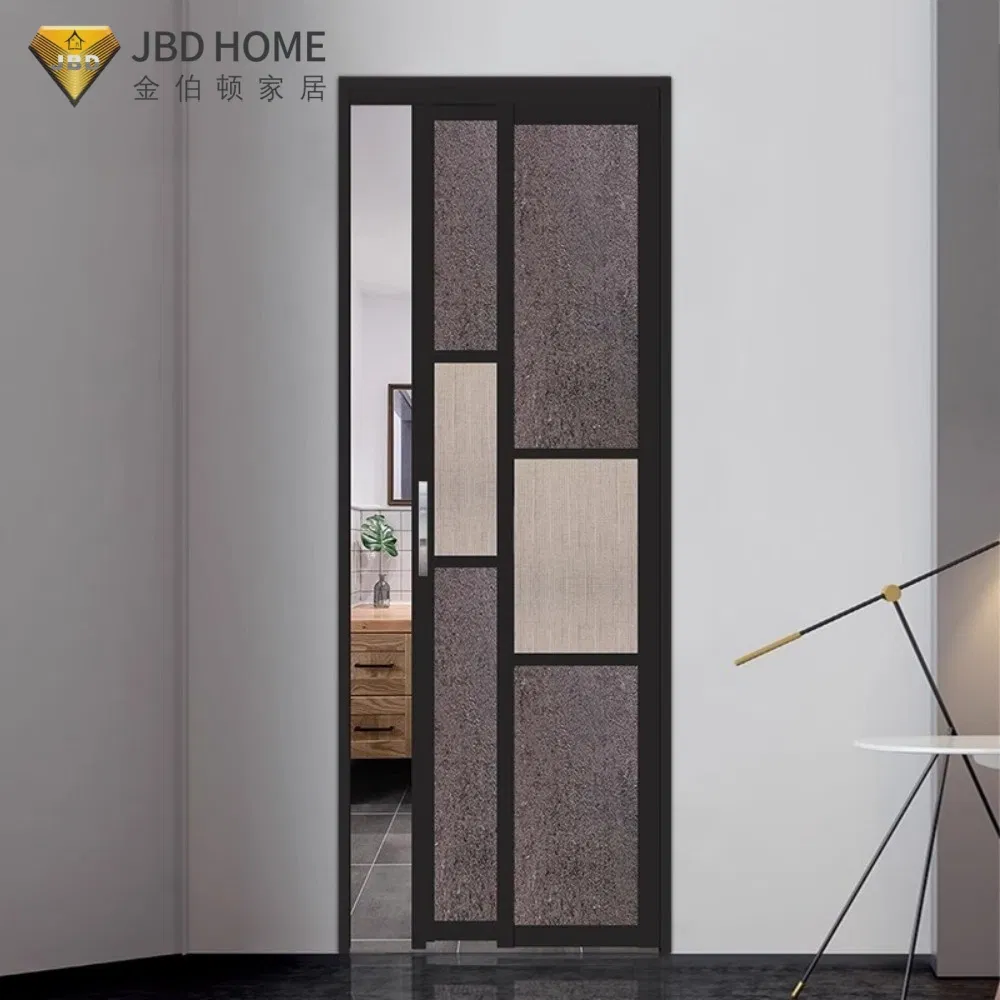 Factory Direct Sale Pd PT Door Panels Aluminum Interior Kitchen Bathroom Toilet Folding Slide &amp; Swing Door