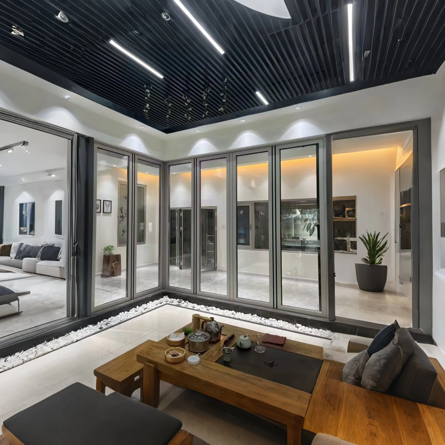 Premium Aluminum Alloy Folding Doors for Elegant Spaces