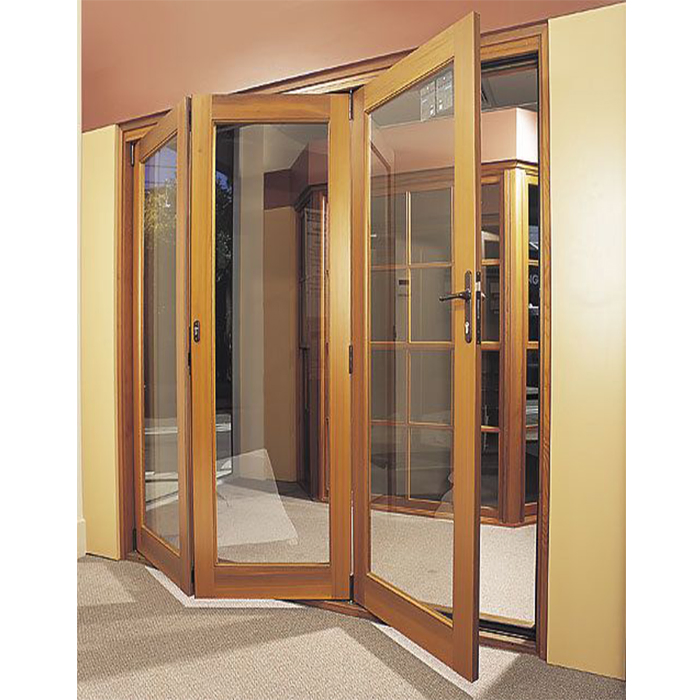 6 Panel Patio Door Design Aluminum Bi-Fold Folding Doors for Home Shopfront