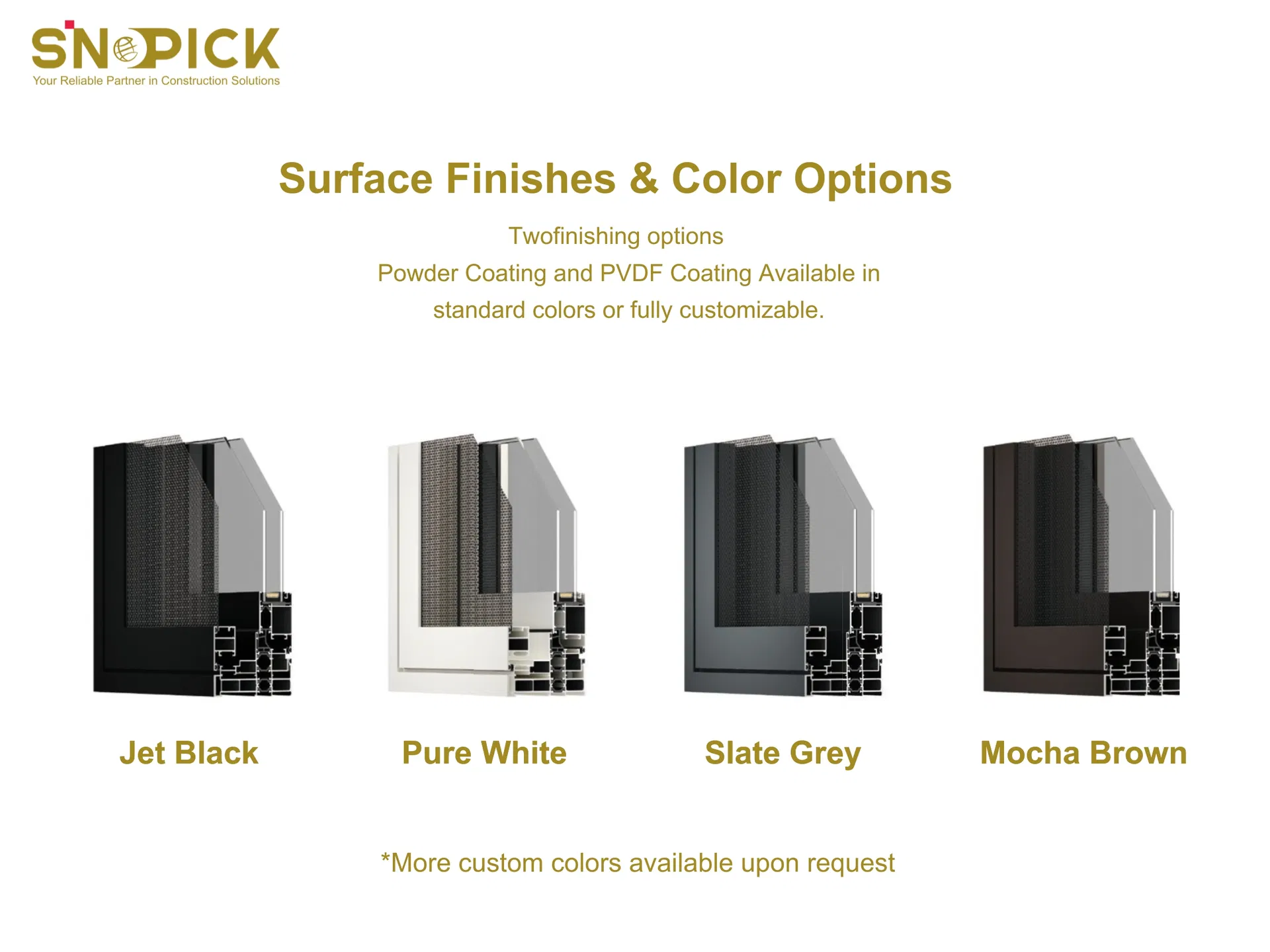 Aluminum Windows Custom Sizes Tempered Glass