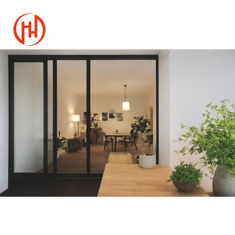 Custom Size Double Glass Door Aluminum Window Extrusion Profile Frame Sliding Door