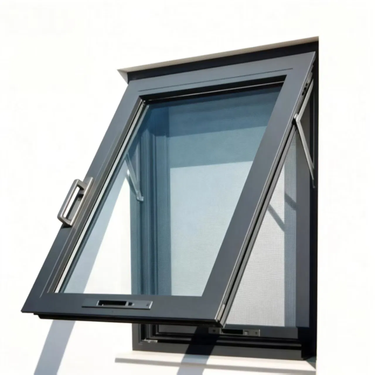 Custom Size Double Glazed Aluminum Outward-Inward Tilt Window