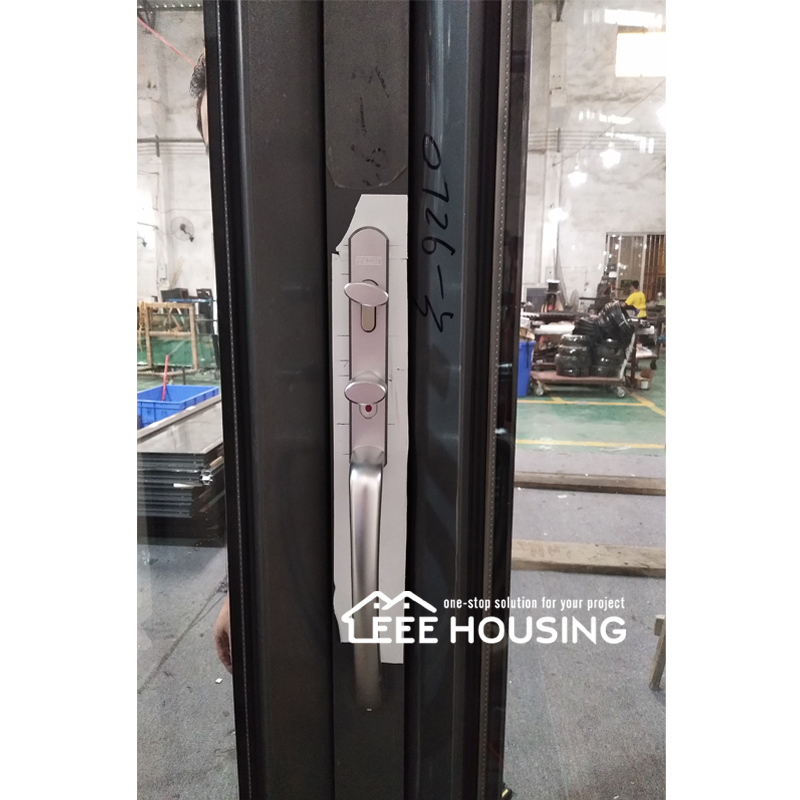 Factory Direct Exterior Folding Patio Doors, Modern Waterproof Thermal Break Aluminum Bi-Folding Glass Door with Accordion Style Sliding Bi-Fold Door