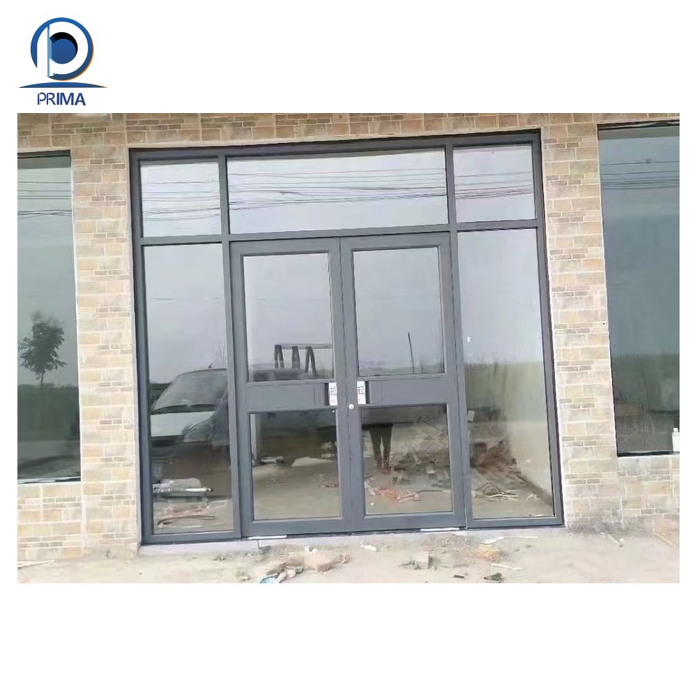 Commercial Aluminium Storefront Floor Spring Door Aluminum Shopfront Door