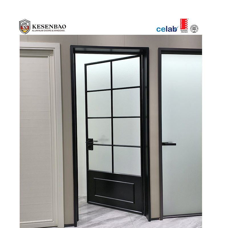Commercial Kitchen Swinging Doors Thermal Break Aluminum Exterior French Doors Casement Door