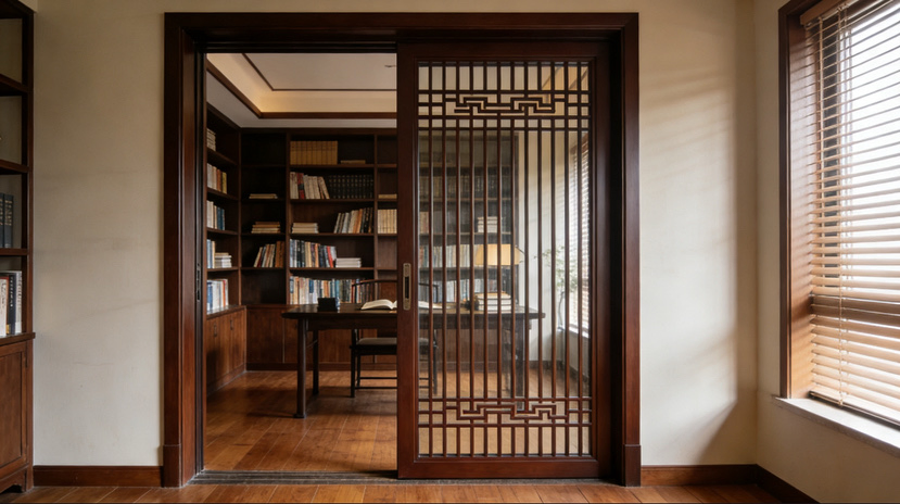 Thermal Break Aluminum Storm Door Insulated Double Layer Glass Windproof Cold Resistant Exterior Door