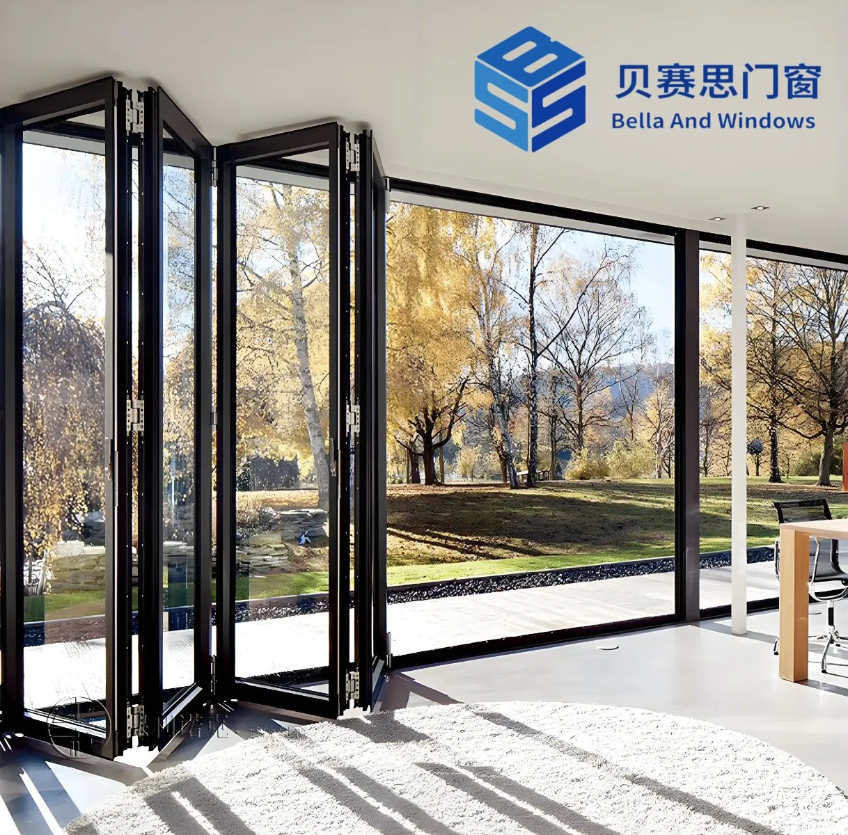 Chinese Newest Product Heat-Insulation Storm-Proof Aluminium Door Front Door Interior Glass Door Bifold Doors Aluminum Folding Doors Home Design Decoration