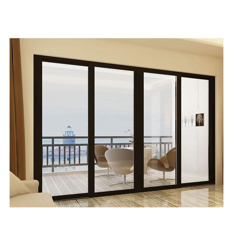 Corrosion Proof Aluminum Sliding Door Thermal Break Aluminum Doors with Tempered Glass in Foshan