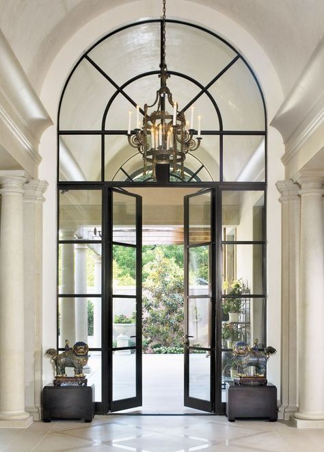 Foshan Manufacture Impact Double Glazed Tempered Glass Doors Grill Design Exterior Aluminum Swing Door Aluminium Casement French Security Doors