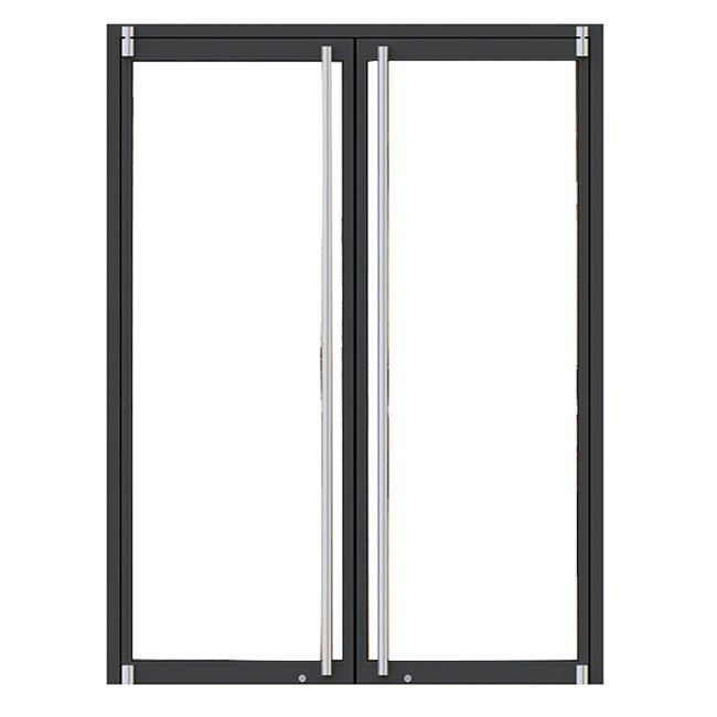 Colorful Aluminum Tempered Laminated Glass Shopfront Doors