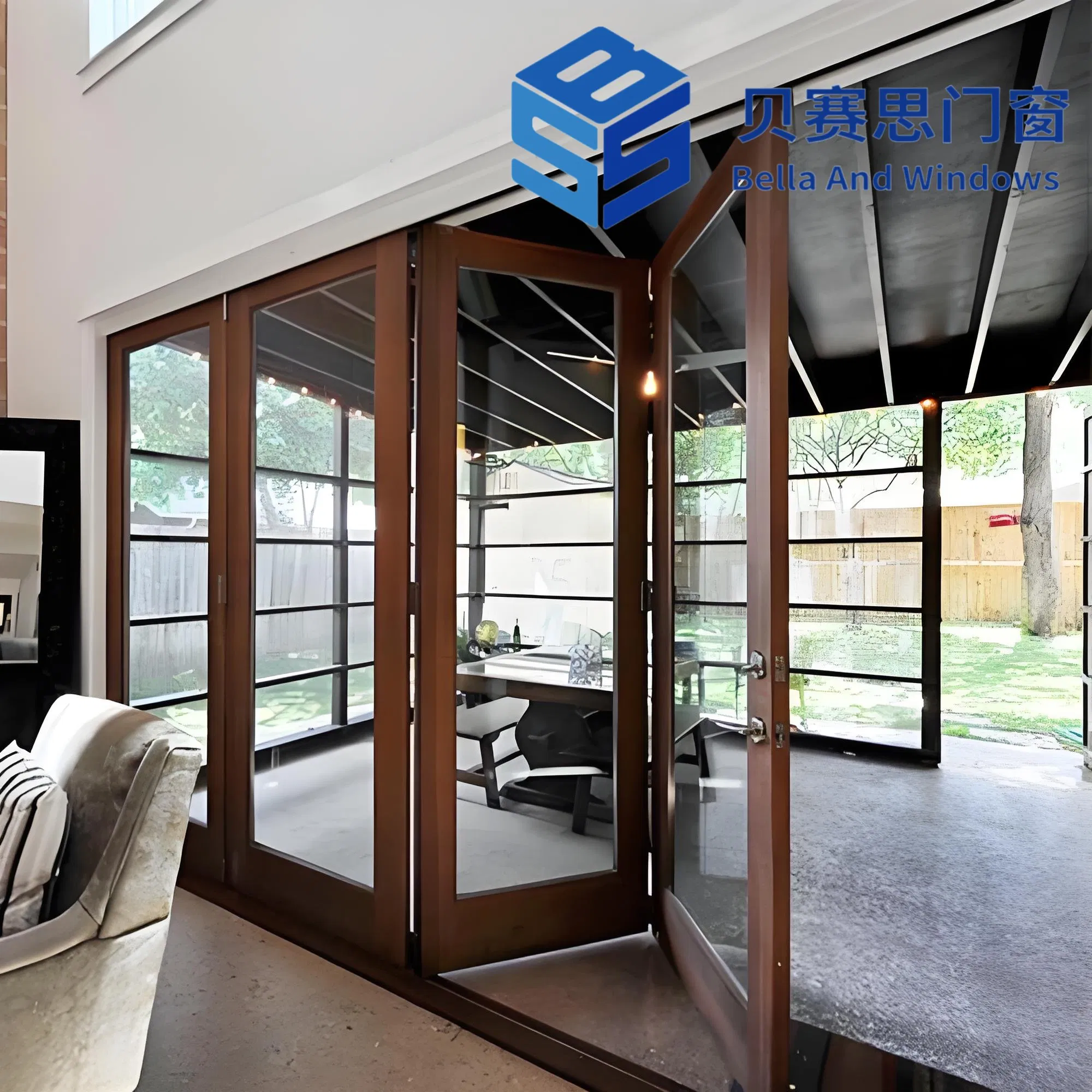 Chinese Newest Product Heat-Insulation Storm-Proof Aluminium Door Front Door Interior Glass Door Bifold Doors Aluminum Folding Doors Home Design Decoration