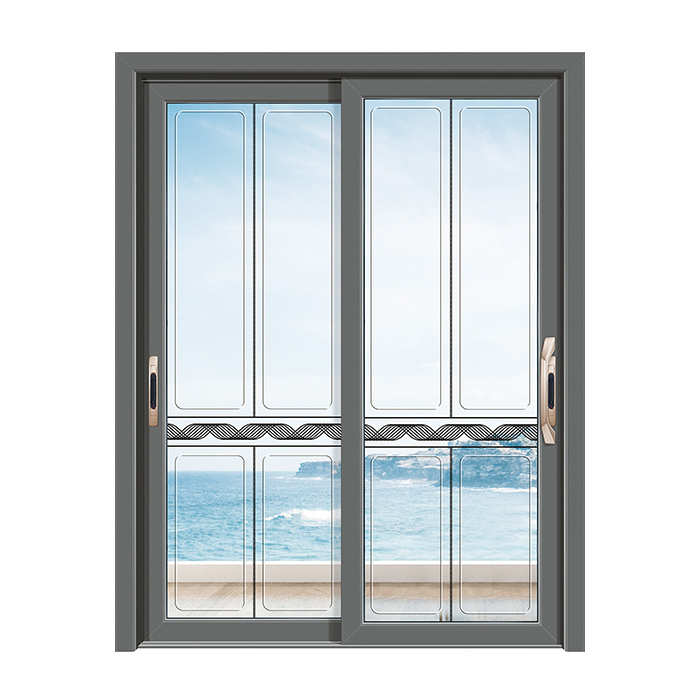 Aluminum French Conservatory Home Stacking Sliding Storm Glass Patio Doors