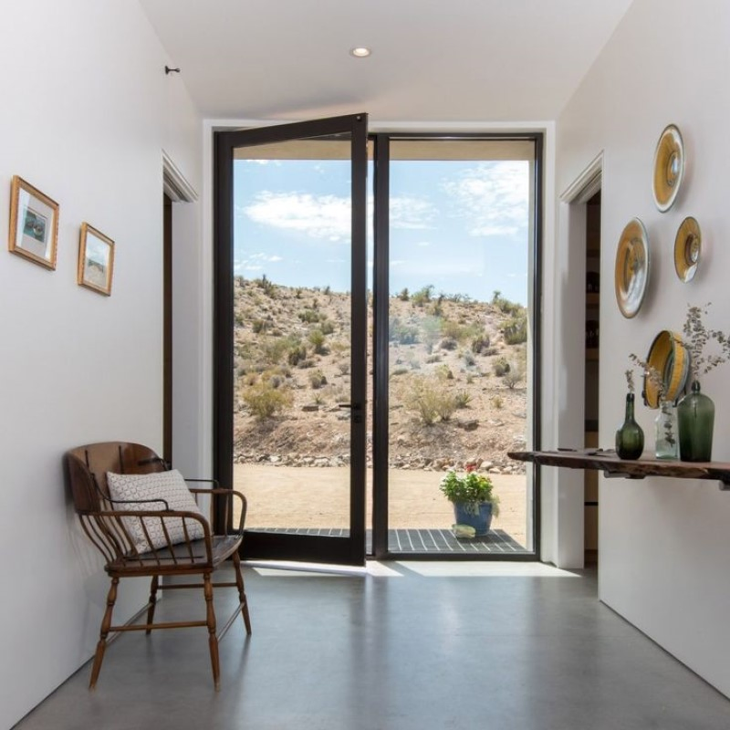 Modern Aluminum Alloy Swing Entry Door for Casement Design