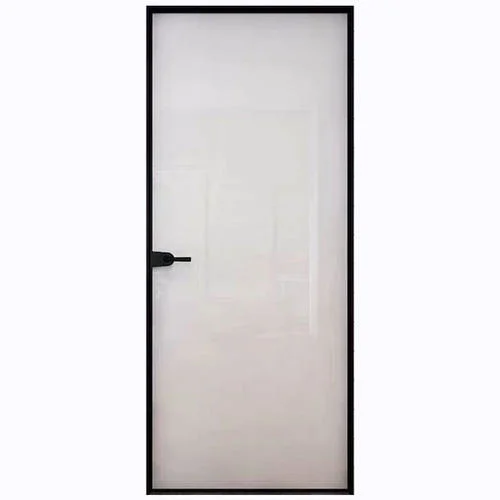 Latest Design Narrow Frame Aluminum Swing Door with Double Tempered Glass
