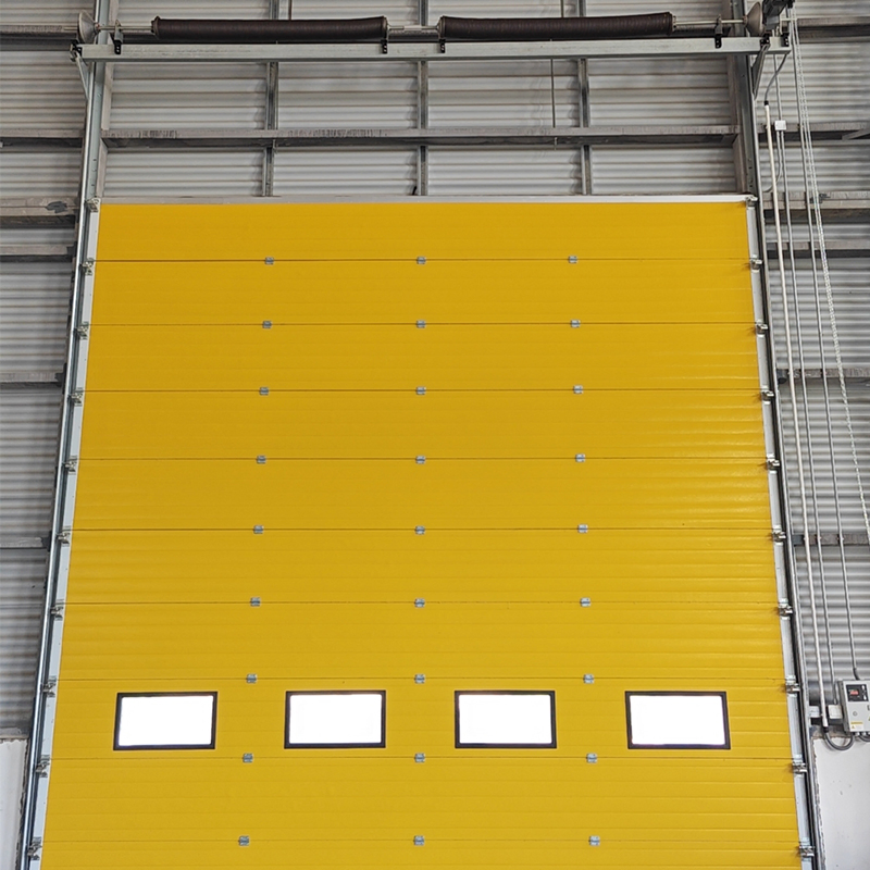 China New Custom Industrial Security Garage Automatic Aluminium Sliding Interior Lifting Industrial Sectional Door