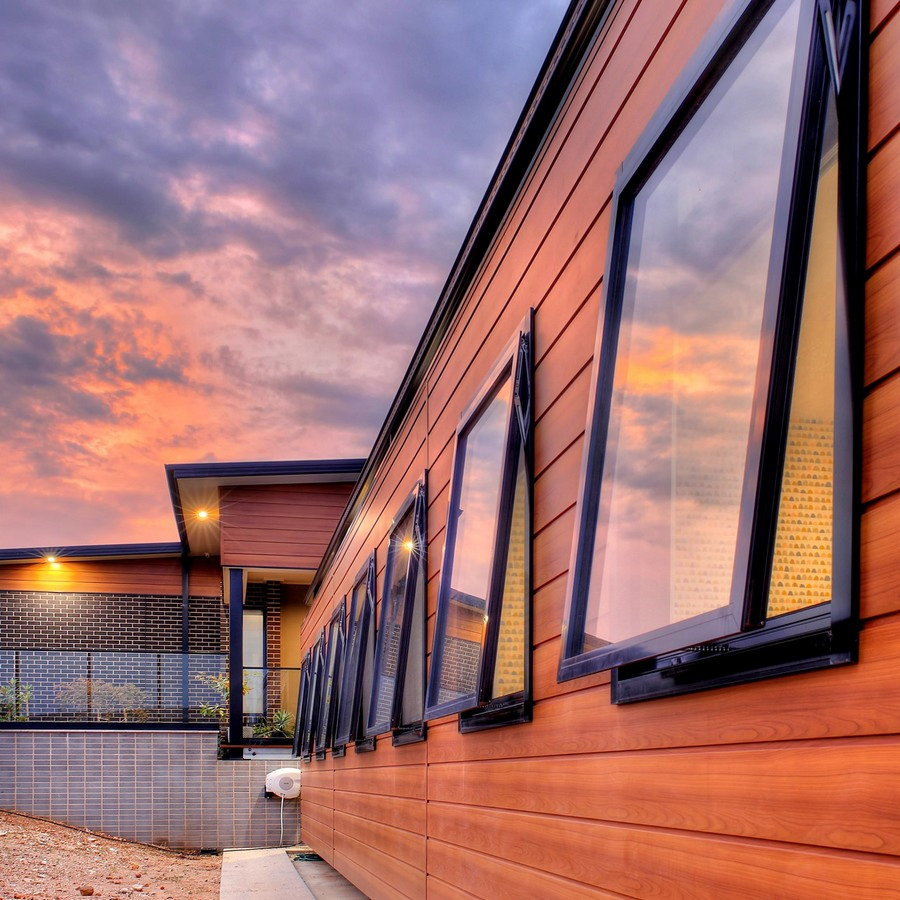 Australia As2047 Custom Residential Double Glaze Aluminum Awning Glass Windows with Flyscreen