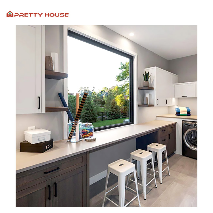 Aluminum Picture Fixed Casement Thermal Break Double Glazed Window