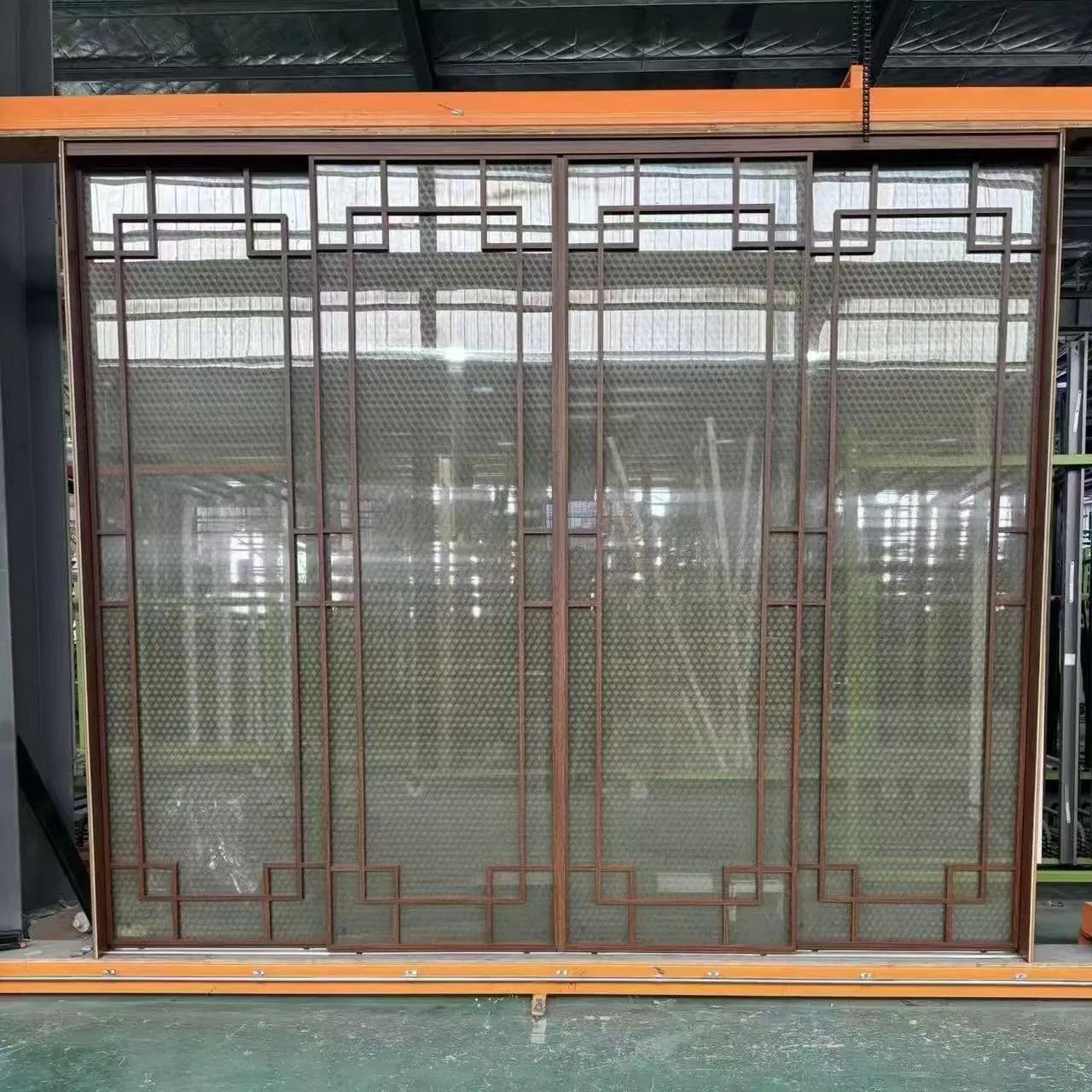 Custom Made Aluminum Swing Door with Powder Coated Profiles