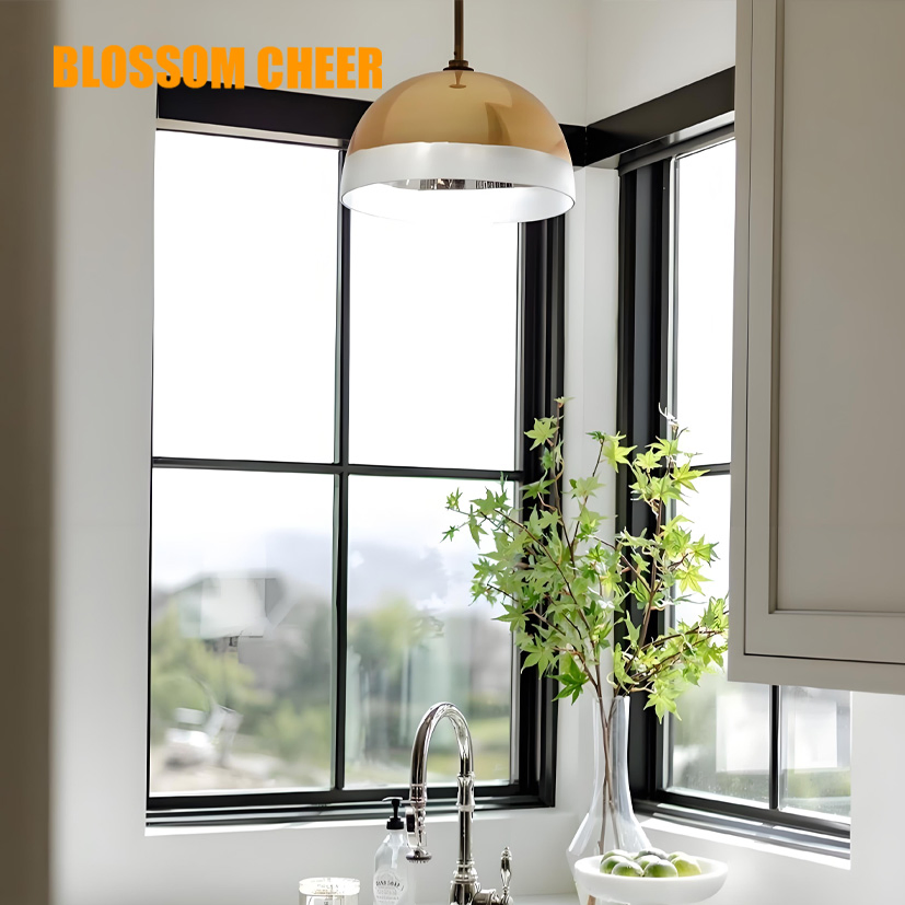 Modern Residential Partitioning Thermal Insulation Tempered Glass Aluminum Metal Fixed Picture Window