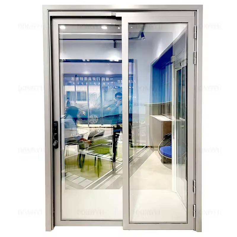 Customized Aluminium PT/Pd Double Swing Door/Sliding Door for Interior Kitchen Balcony Bathroom